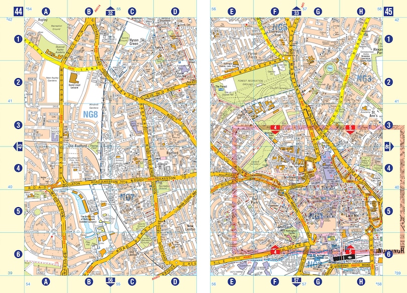 Aper&ccedil;u du contenu 3_Nottingham A-Z Street Atlas