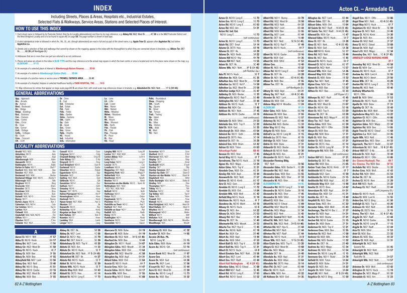 Aper&ccedil;u du contenu 4_Nottingham A-Z Street Atlas