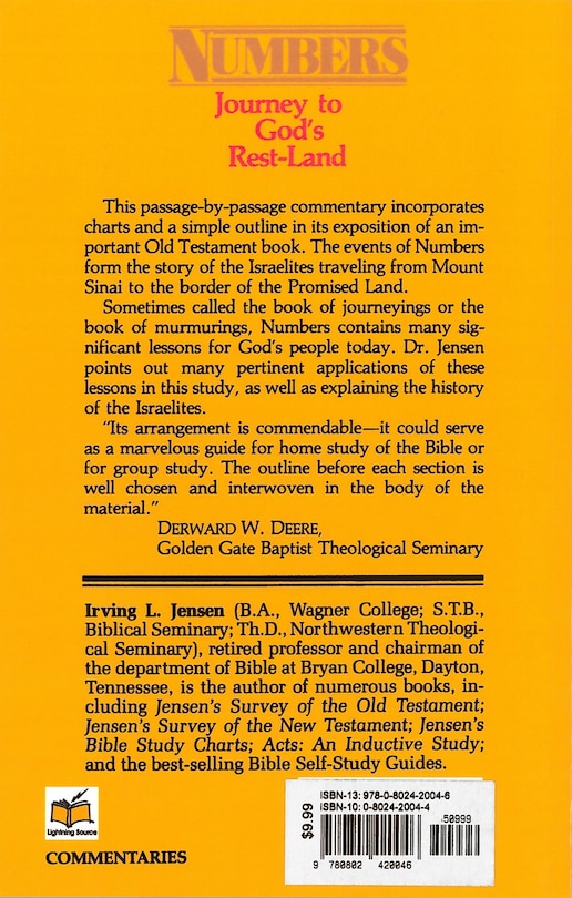 Back cover_Numbers- Everyman's Bible Commentary