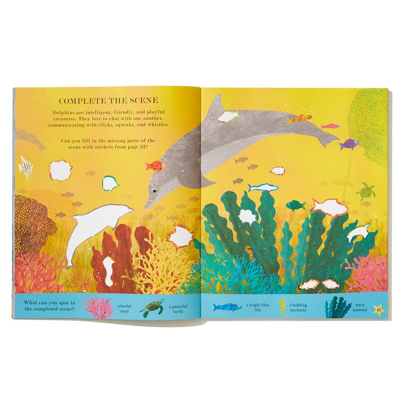 Sample content 4_Ocean: A Peek-Through Activity Book: With over 200 stickers