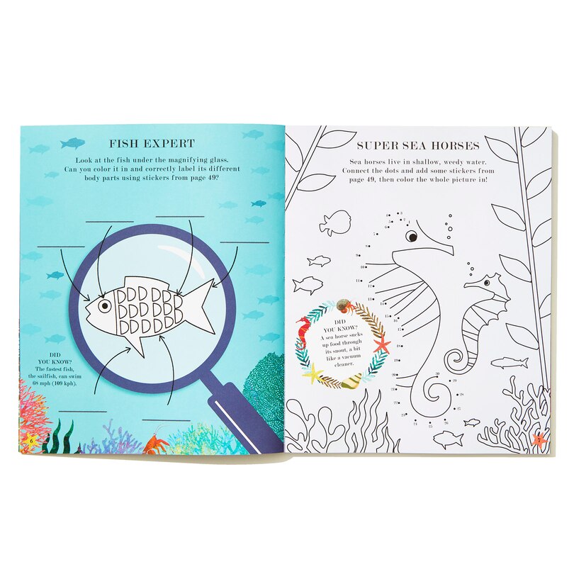 Sample content 5_Ocean: A Peek-Through Activity Book: With over 200 stickers