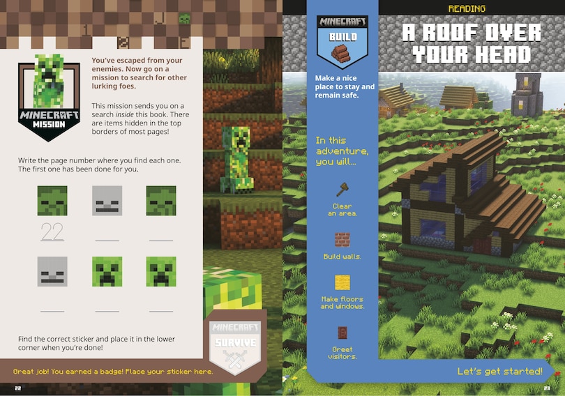 Sample content 3_Official Minecraft Workbook: Kindergarten