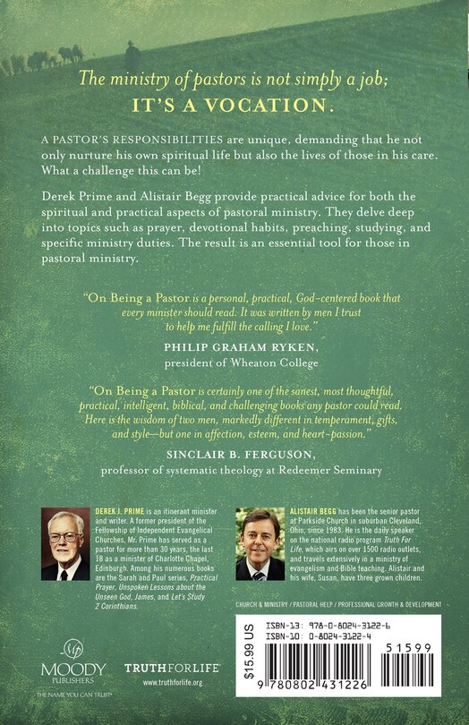 Couverture arrière_On Being a Pastor