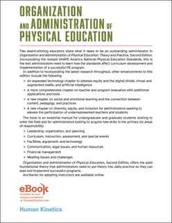 Couverture arri&egrave;re_Organization and Administration of Physical Education