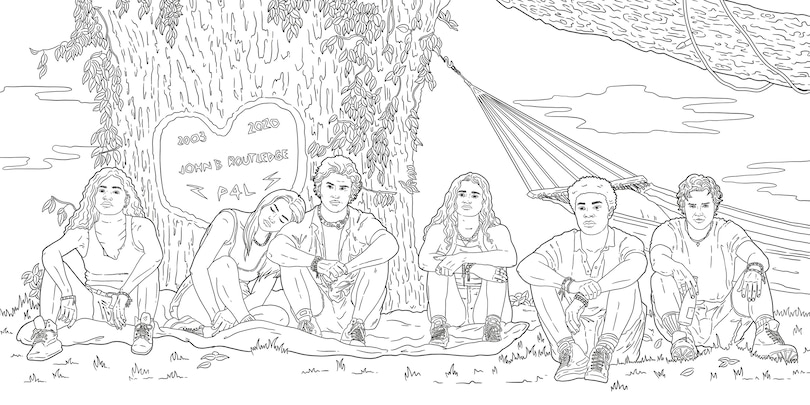 Sample content 2_Outer Banks: The Official Coloring Book