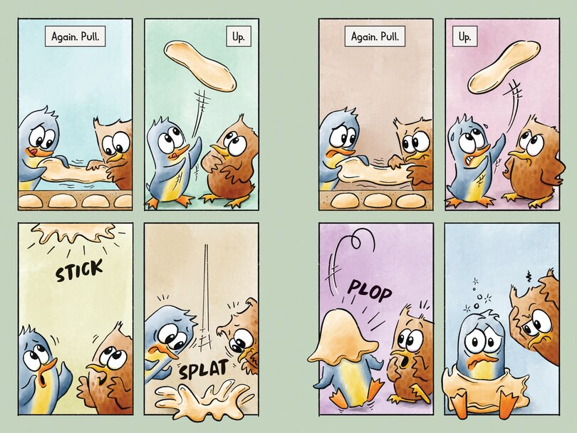Sample content 2_Owl and Penguin: Here and There