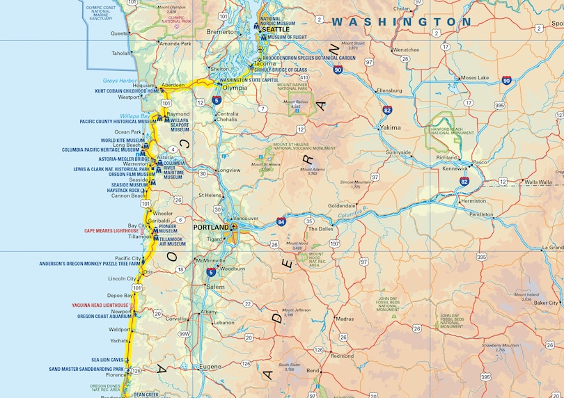 Sample content 3_Pacific Coast Highway Adventure Map