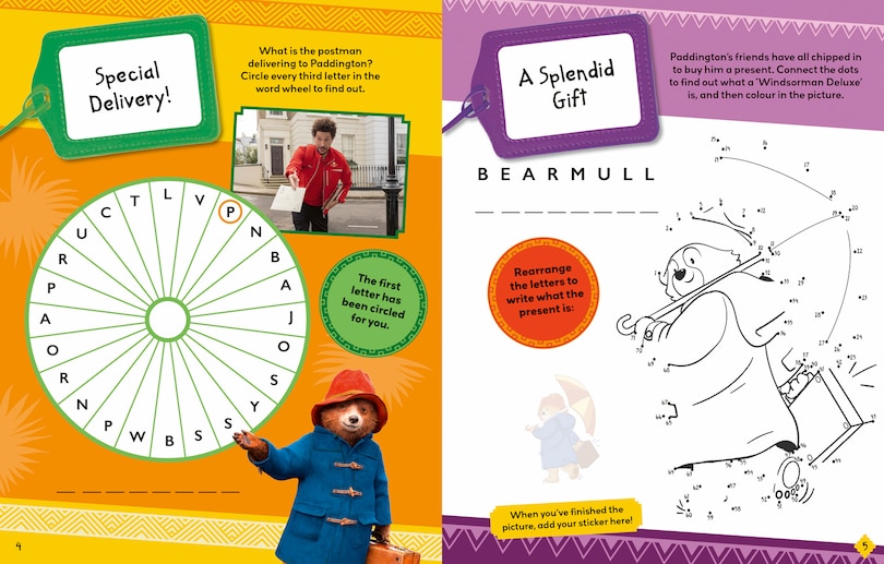 Aper&ccedil;u du contenu_Paddington in Peru: Movie Sticker Activity Book