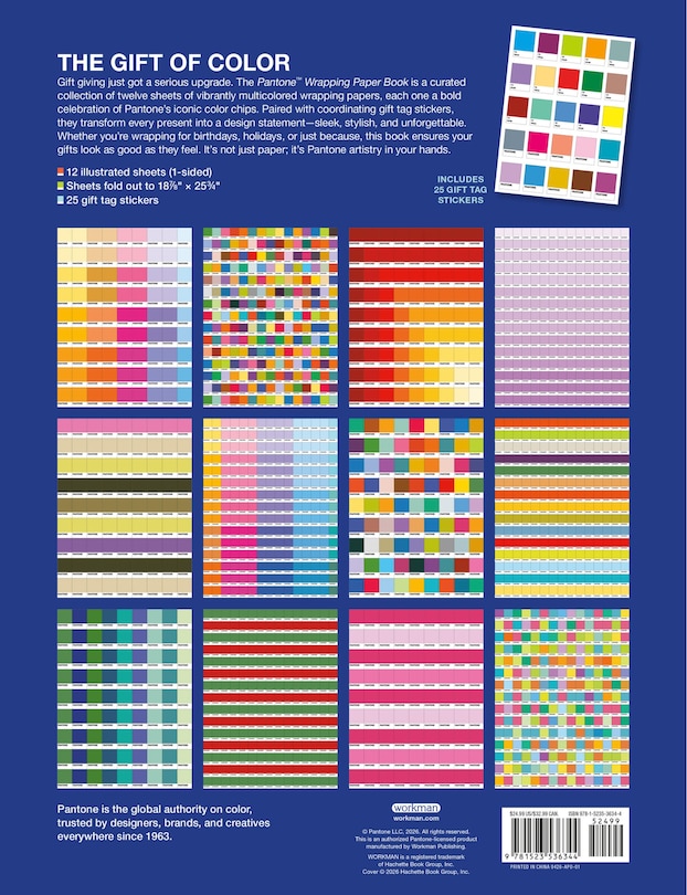 Back cover_PANTONE&trade; Wrapping Paper Book