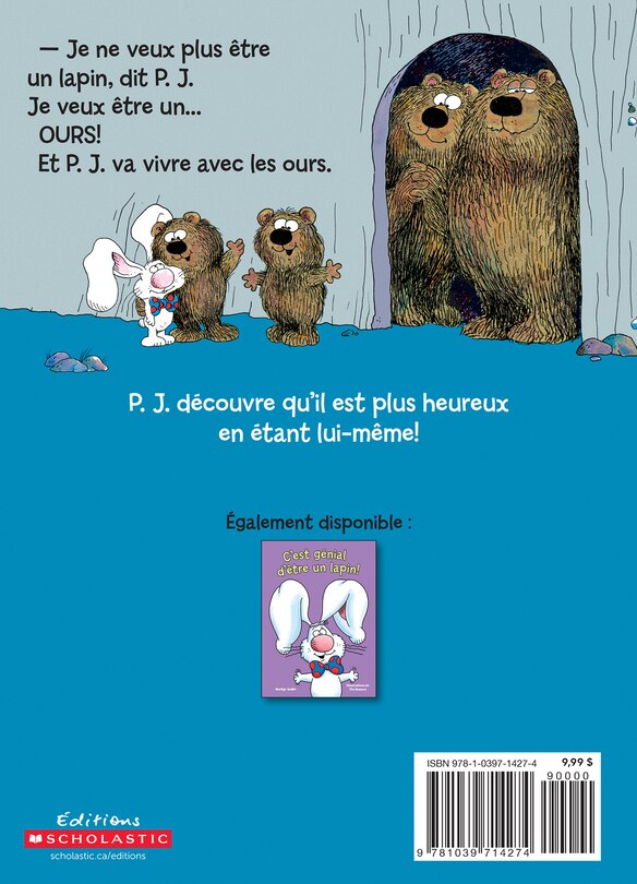 Couverture arri&egrave;re_Pas facile d&rsquo;&ecirc;tre un lapin!