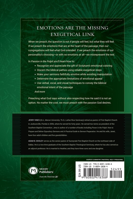 Back cover_Passion In The Pulpit