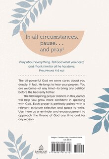 Couverture arri&egrave;re_Pause and Pray: A Devotional Journal for Women