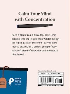 Couverture arrière_Pause for Puzzles: Sudoku for Mindfulness