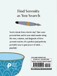 Back cover_Pause for Puzzles: Word Searches for Tranquility
