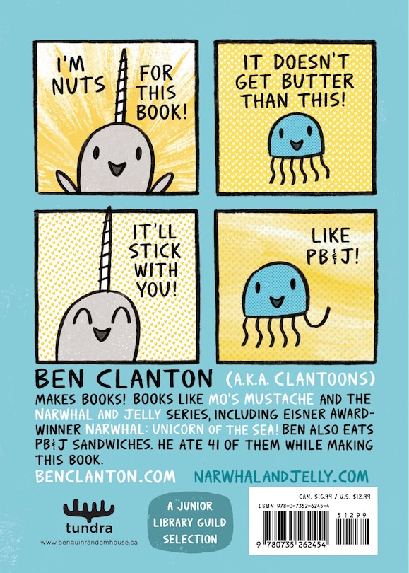 Back cover_Peanut Butter And Jelly (a Narwhal And Jelly Book #3)