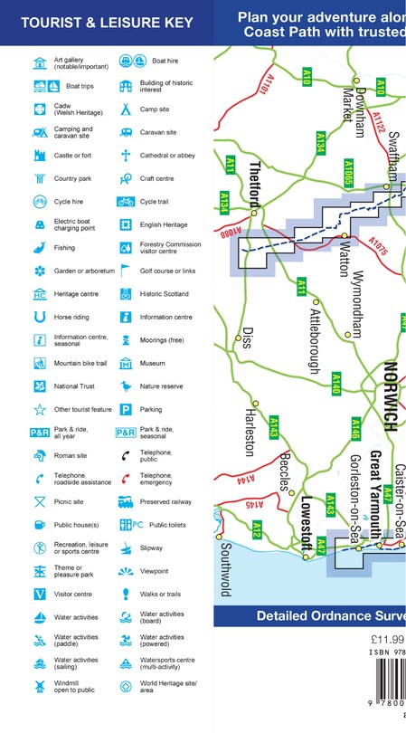 Back cover_Peddars Way and Norfolk Coast Path: with Ordnance Survey mapping (A-Z Adventure Series)