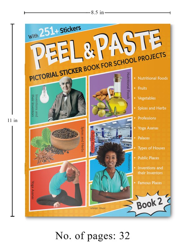 Aper&ccedil;u du contenu 4_Peel & Paste - Pictorial Sticker Book For School Projects - Book 2