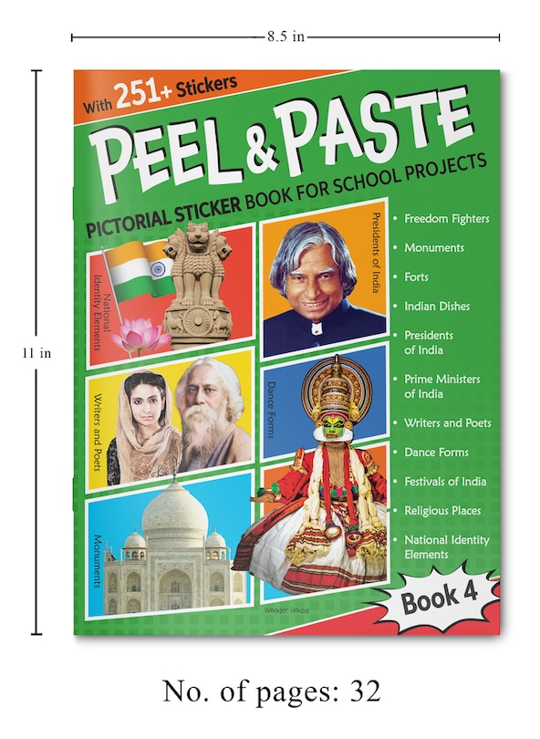 Aper&ccedil;u du contenu 4_Peel & Paste - Pictorial Sticker Book For School Projects - Book 4
