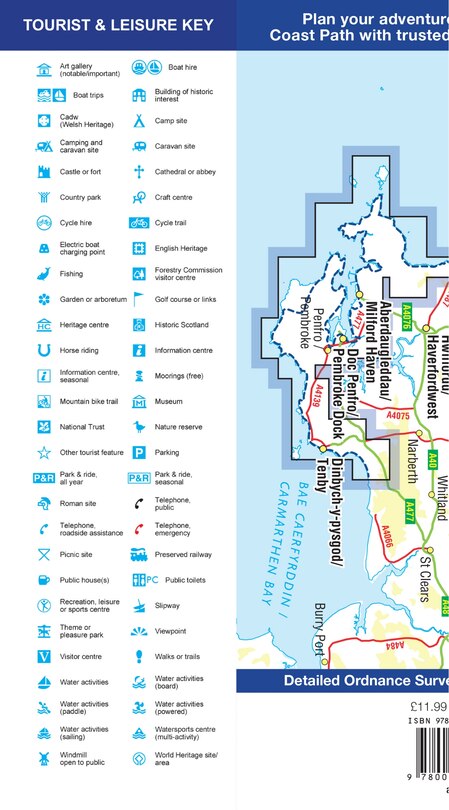 Couverture arrière_Pembrokeshire Coast Path: with Ordnance Survey mapping (A-Z Adventure Series)