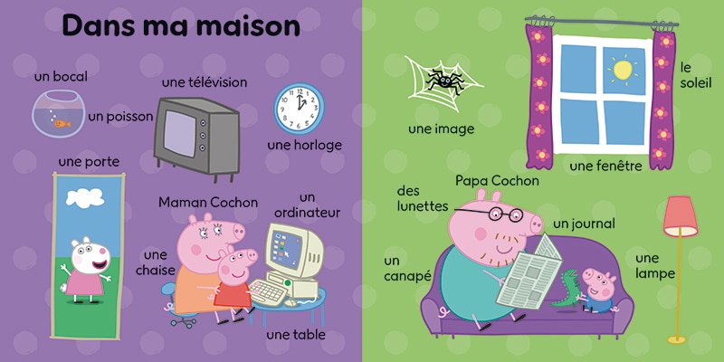 Aperçu du contenu_Peppa Pig : Les 100 premiers mots de Peppa