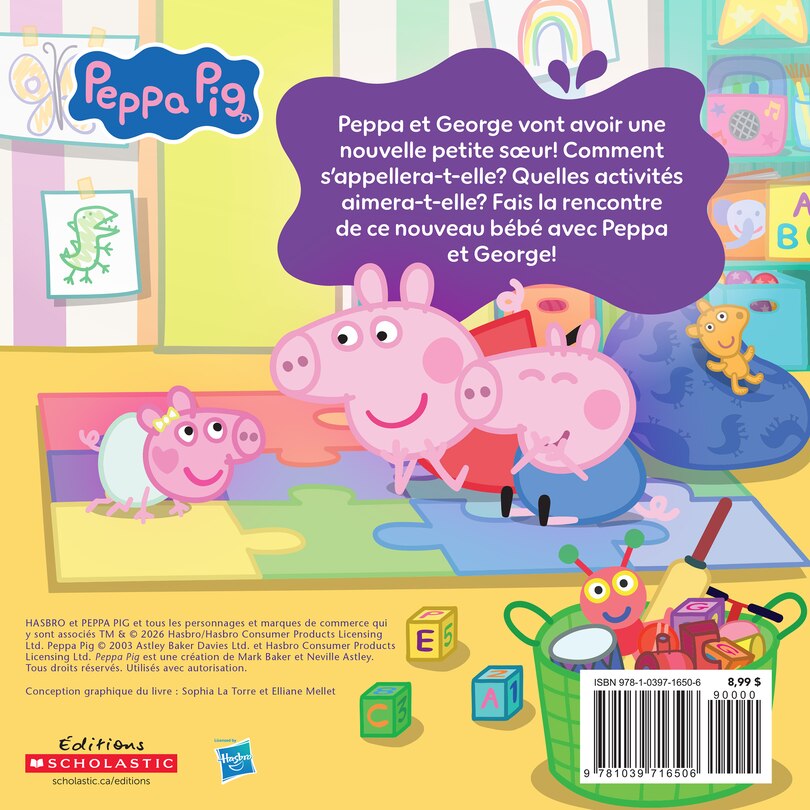 Couverture arri&egrave;re_Peppa Pig : Notre nouvelle petite soeur