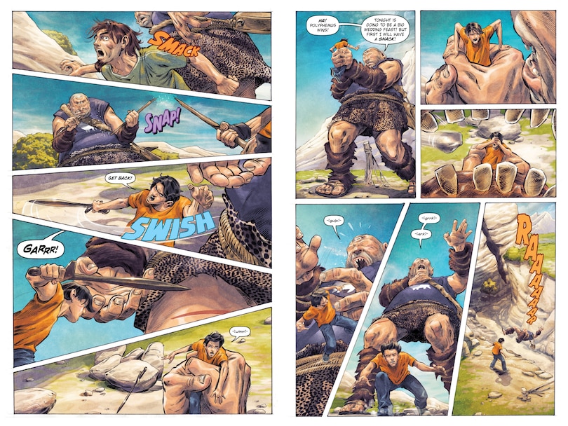 Sample content 3_Percy Jackson and the Olympians The Sea of Monsters The Graphic Novel (paperback)