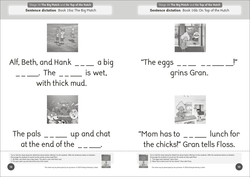 Sample content 2_Phonic Books Dandelion Launchers Extras Stages 16-20 Reading and Writing Activities