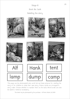 Sample content_Phonic Books Dandelion Launchers Reading and Writing Activities for Stages 8-15 Junk (Consonant Blends and Consonant Teams)