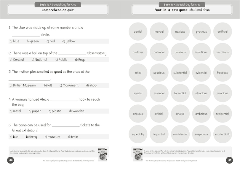 Aper&ccedil;u du contenu_Phonic Books Lost in London Activities