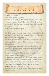 Sample content 2_Phonic Books Talisman Card Games, Boxes 11-20