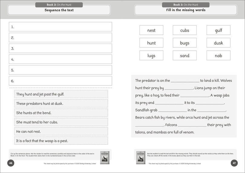 Aperçu du contenu 3_Phonic Books The Fact Files 1 Activities