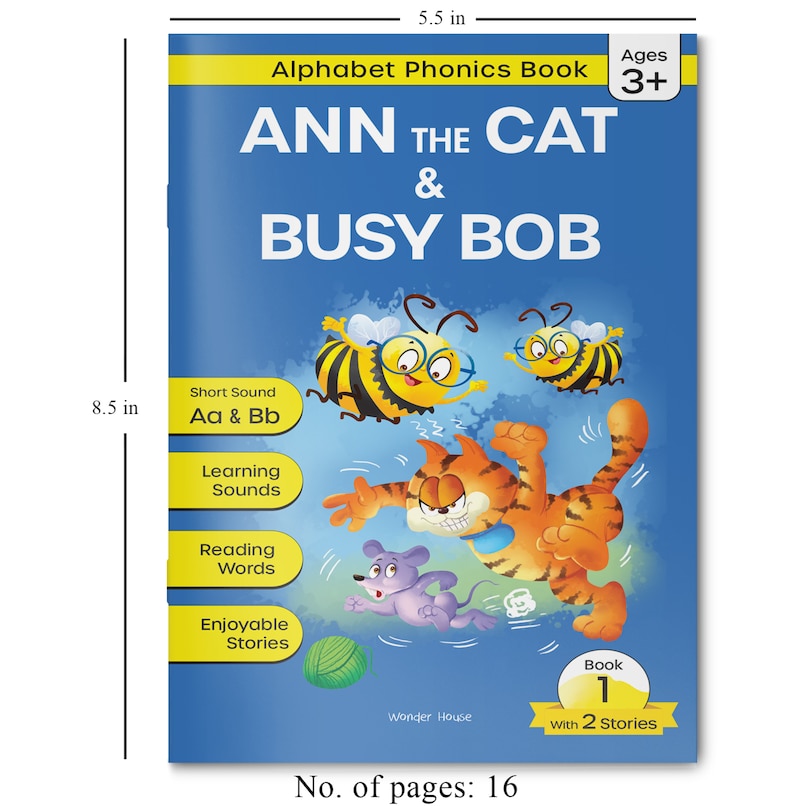 Aper&ccedil;u du contenu 4_Phonics Book 1 : Ann the Cat & Busy Bob