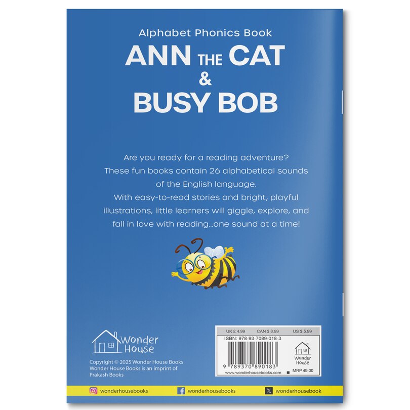 Aper&ccedil;u du contenu 5_Phonics Book 1 : Ann the Cat & Busy Bob