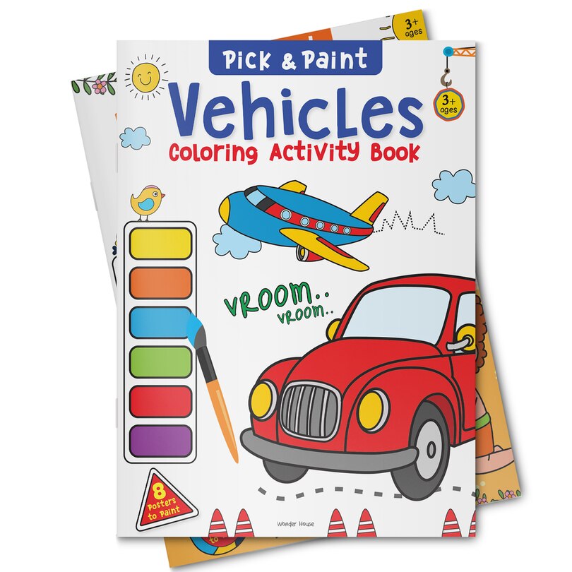 Aper&ccedil;u du contenu 3_Pick and Paint Coloring Activity Book&nbsp;For Kids: Vehicles