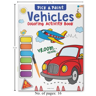 Aper&ccedil;u du contenu 4_Pick and Paint Coloring Activity Book&nbsp;For Kids: Vehicles