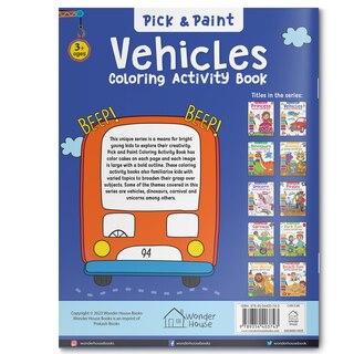 Aper&ccedil;u du contenu 5_Pick and Paint Coloring Activity Book&nbsp;For Kids: Vehicles