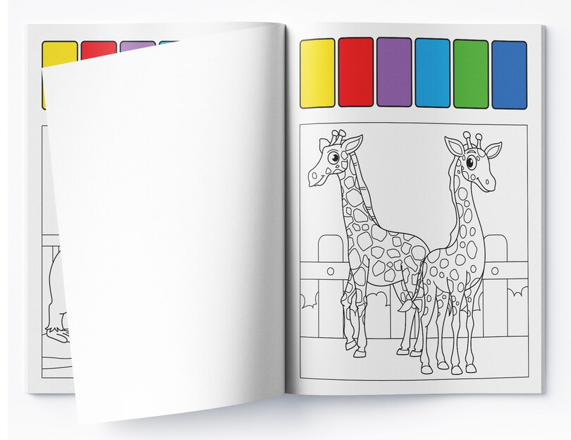 Aper&ccedil;u du contenu_Pick and Paint Coloring Activity Book&nbsp;For Kids: Zoo World