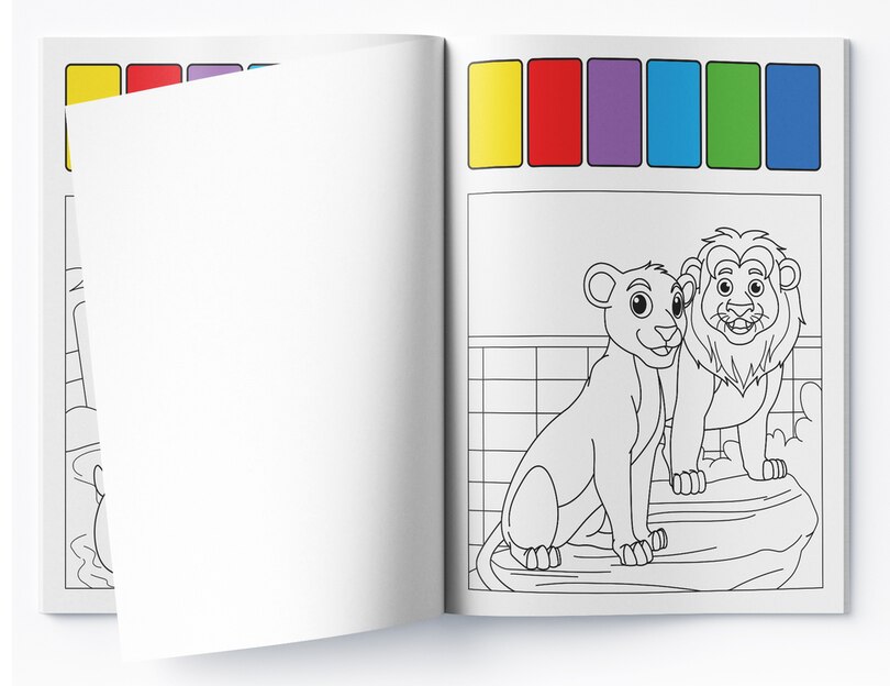 Aper&ccedil;u du contenu 2_Pick and Paint Coloring Activity Book&nbsp;For Kids: Zoo World