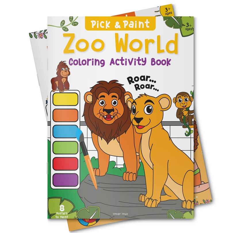 Aper&ccedil;u du contenu 3_Pick and Paint Coloring Activity Book&nbsp;For Kids: Zoo World