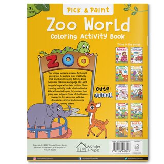 Aper&ccedil;u du contenu 5_Pick and Paint Coloring Activity Book&nbsp;For Kids: Zoo World