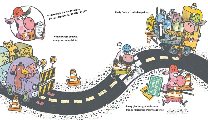 Aper&ccedil;u du contenu_Pigs Dig a Road