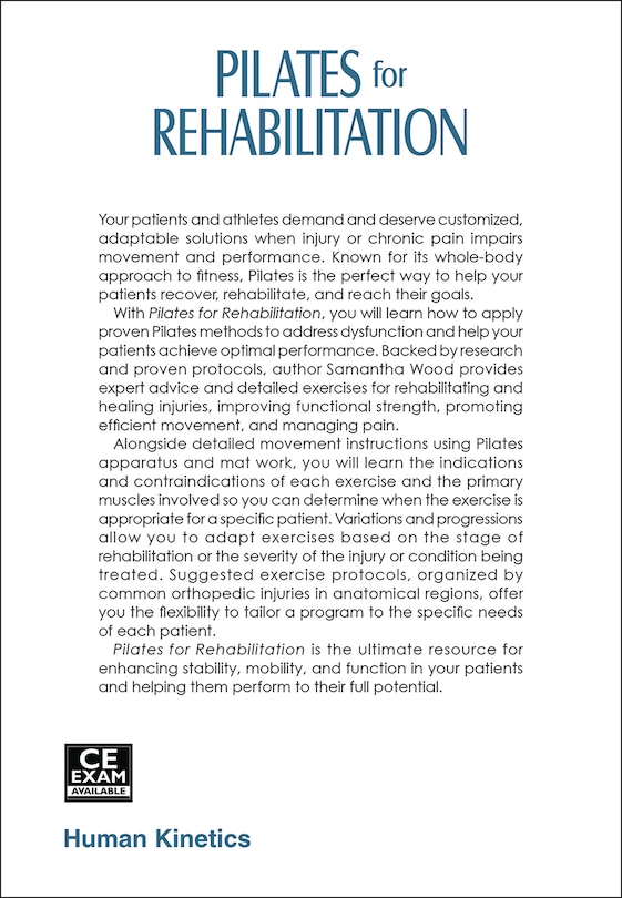 Back cover_Pilates For Rehabilitation