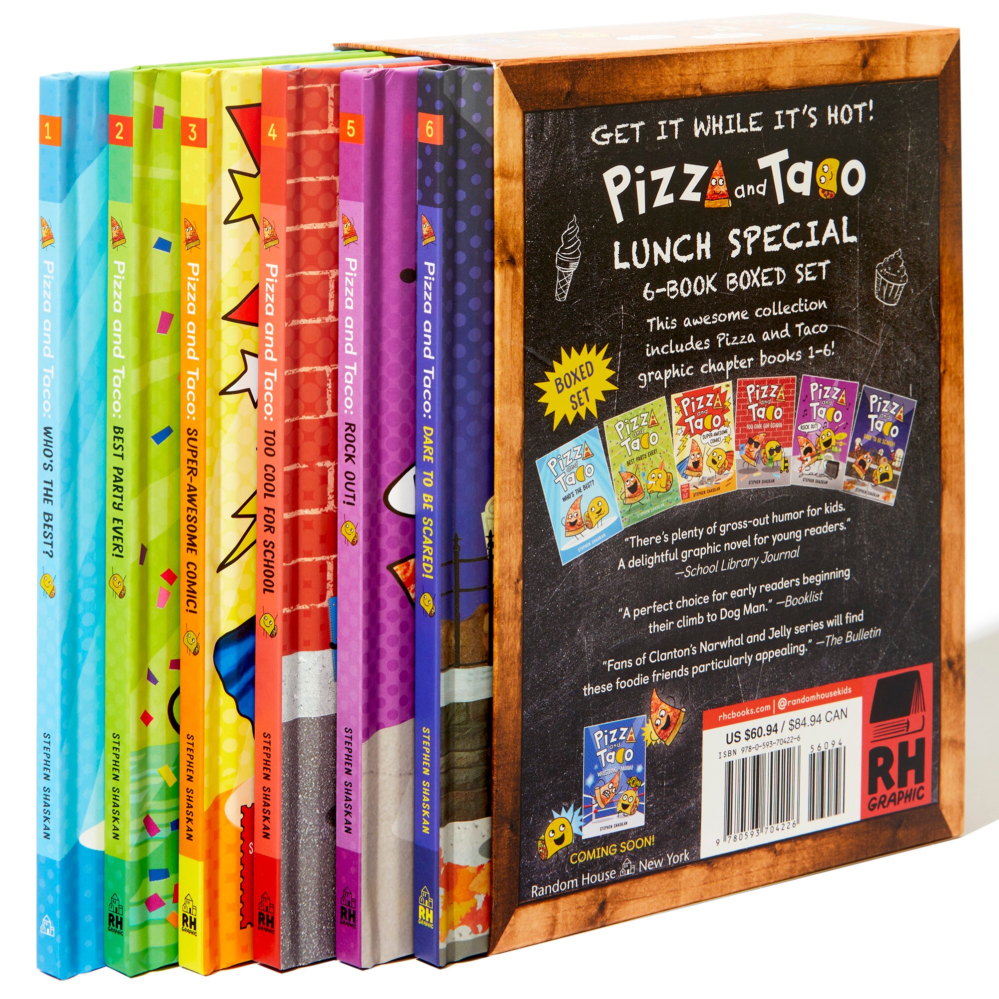 Pizza and Taco Graphic Novel Series 7 Books Set (Book #1