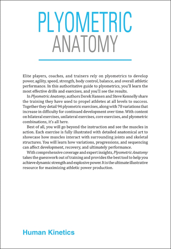 Couverture arri&egrave;re_Plyometric Anatomy