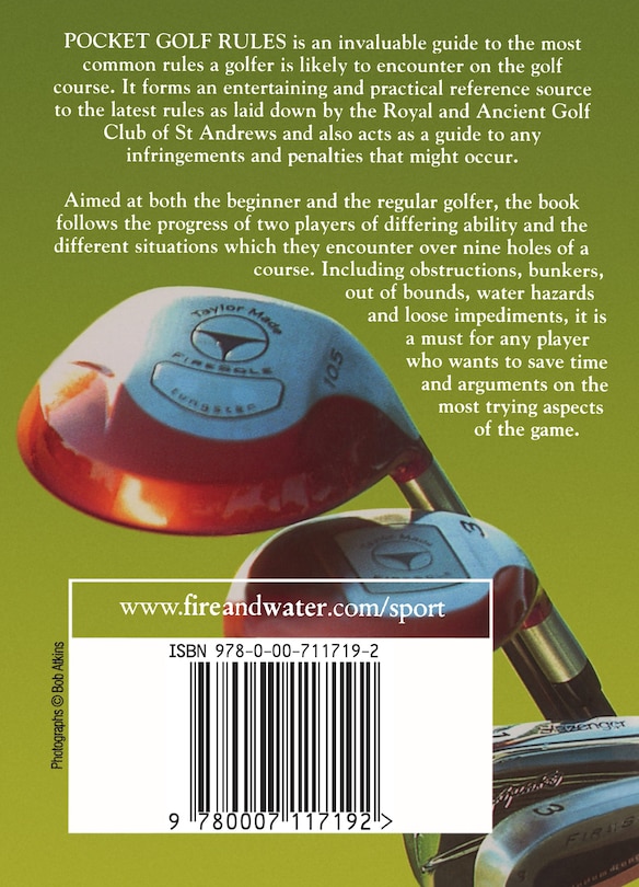 Back cover_Pocket Golf Rules