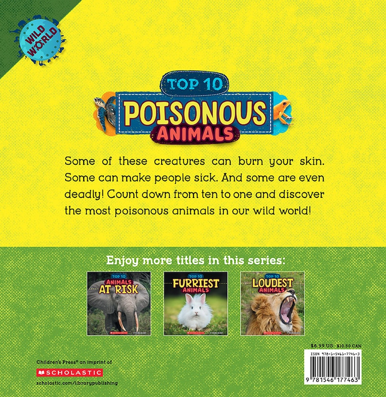 Back cover_Poisonous Animals (Wild World: Top 10)