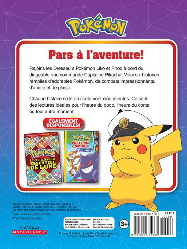 Aper&ccedil;u du contenu_Pok&eacute;mon : 6 histoires de 5 minutes