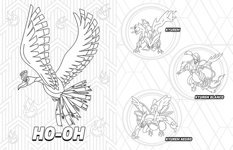 Aper&ccedil;u du contenu 3_Pok&eacute;mon. Aventuras para colorear: legendarios y singulares / Pok&eacute;mon Coloring Adventures #2: Legendary & Mythical Pok&eacute;mon