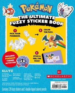 Back cover_Pok&eacute;mon Color Your Own Fuzzy Stickers