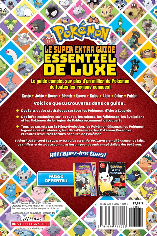 Couverture arri&egrave;re_Pok&eacute;mon : Le super extra guide essentiel de luxe